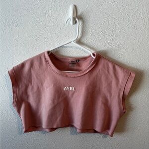 AYBL Pink Cropped T-Shirt size Large